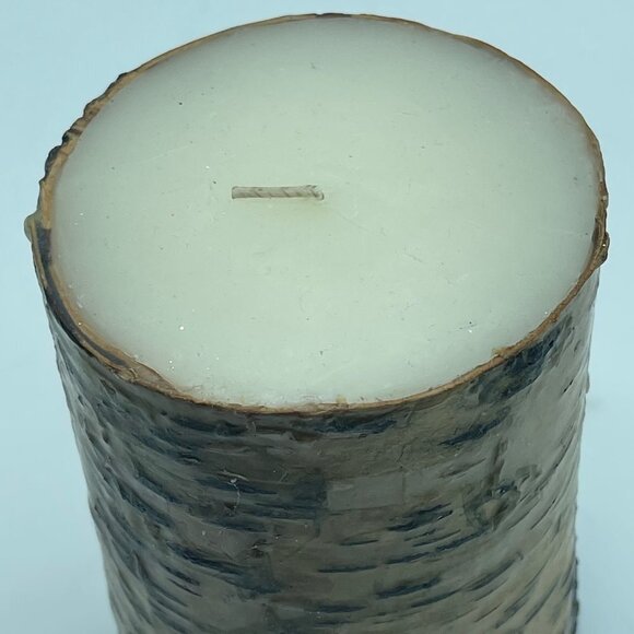 Large Candle Brown Tan Tree Trunk Log Wax - Picture 9 of 10